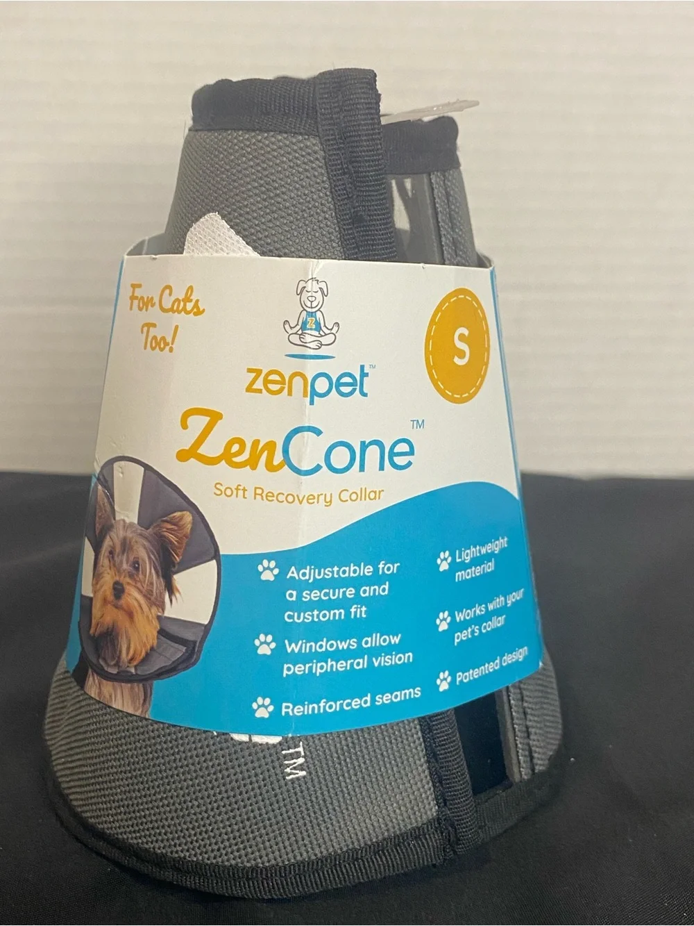 ZenPet ZenCone Soft Recovery Collar - Gray Size Small